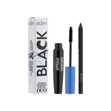 Load image into Gallery viewer, Extreme Waterproof mascara Black + Stay Pencil kit duo
