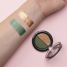 Load image into Gallery viewer, Shine Eyeshadow Powder Duo 05  - Gold/Green
